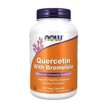 NOW Quercetin With Bromelain (240 veg caps)) 20107-01 фото