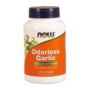 NOW Odorless Garlic (250 softgels) 10041-01 фото