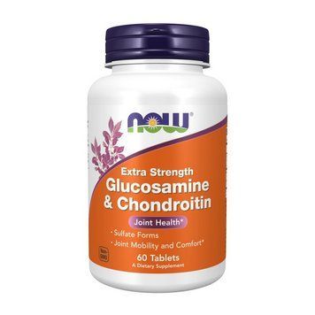 NOW Glucosamine & Chondroitin extra strength (60 tabs) 08954-01 фото