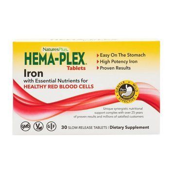 Natures Plus Hema-Plex Iron Tablets (30 tab) 23366-01 фото