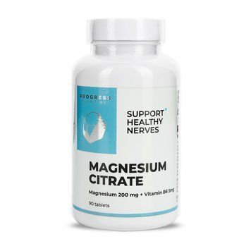 Progress Nutrition Magnesium Citrate + Vitamin B6 (90 tabs) 22430-01 фото