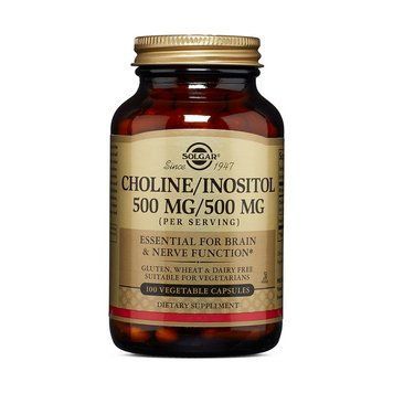 Solgar Choline/Inositol 500/500 (100 veg caps) 11218-01 фото