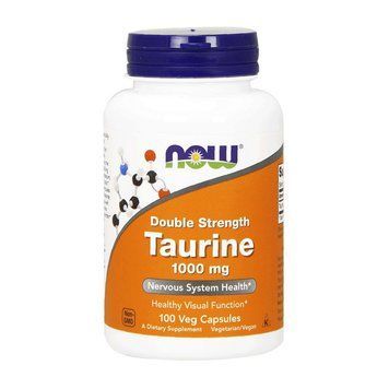 NOW Taurine 1000 mg Double Strenth (100 veg caps) 07716-01 фото