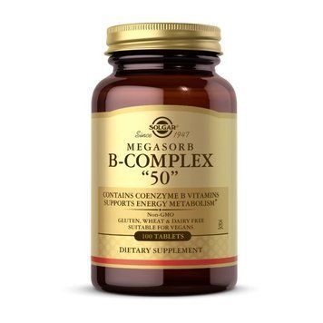 Solgar B-Complex 50 (термін до 28.09.2026) (100 tabs) 18404-01_T002335 фото
