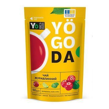 Yogoda Yogoda Tea (50 g, журавлина, лайм, м'ята) 24165-01 фото