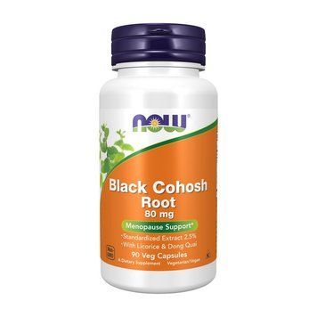 NOW Black Cohosh Root 80 mg (90 veg caps) 24310-01 фото