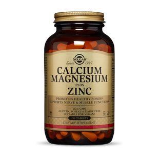 Solgar Calcium Magnesium plus Zinc (250 tab) 18172-01 фото