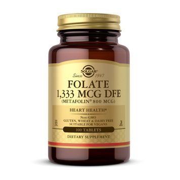 Solgar Folate 1,333 mcg DFE (Metafolin 800 mcg) (100 tab) 18830-01 фото