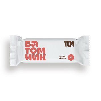 TOM peanut butter Батомчик арахіс-вишня (45 g) 23817-01 фото