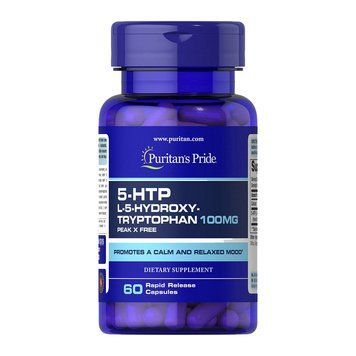 Puritan's Pride 5-HTP 100 mg (термін до 28.08.2026) (60 caps) 08812-01_T002343 фото