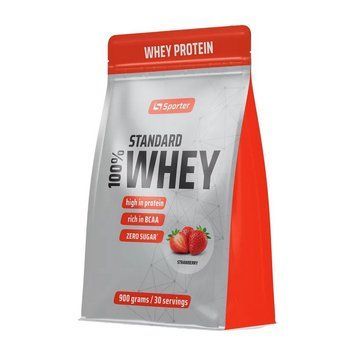 Sporter 100% Whey Standard (900 g, strawberry) 24029-02 фото